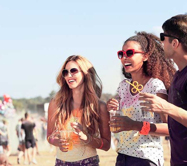 Friends During Festival In The Fresh Air PEUJST5.jpg